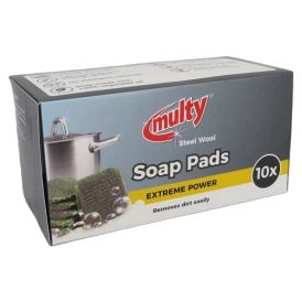Stálull með sápu 10 stk Multy