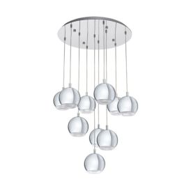 Loftljós Conessa 30W Eglo króm/glært 170cm