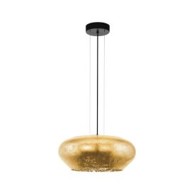Borðstofuljós Priorat 40W Eglo þv50 cm gull/gler