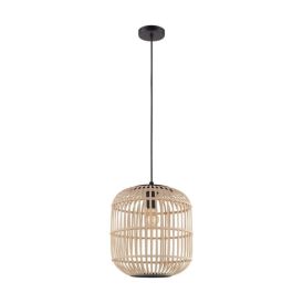 Loftljós Bordesley, E27, 28W frá Eglo, þv.35cm, svart/natur
