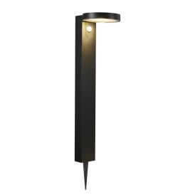 Garðljós með sólarsellu Rica Round svart 60 cm