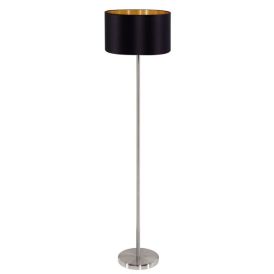 Gólflampi Maserlo 151 cm Eglo svartur/gyltur