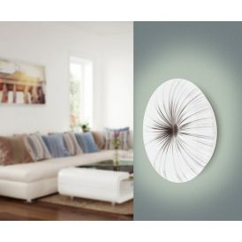 LED kúpull Nieves 24W Eglo hvítur/silfur þv41cm