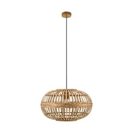 Loftljós Amsfield, E27, 60W frá Eglo, þv.38 cm, brúnt/tré