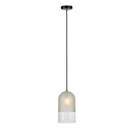 Loftljós Cope Markslöjd hrímað gler/svart 15cm