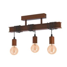 Loftljós Townshend 4, E27, 60W frá Eglo, lengd 35cm, brúnt