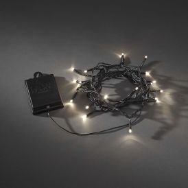 Jólasería 80 LED hlýtt ljós Konstsmide 7,9m IP44 4xAA