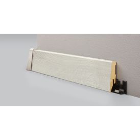 Gólflisti MDF 58x18x2600mm Logoclic Misty Lilywhite