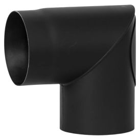 Rör fyrir kamínu 90° 250x250xØ150 mm Aduro svart