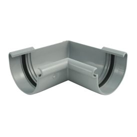 Þakrennu innhorn 100mm 90° grátt