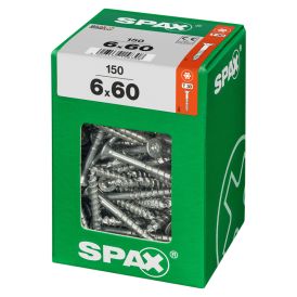 Tréskrúfur TX30 Ø6x60 mm 150 stk Spax wirox