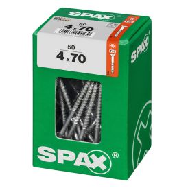 Tréskrúfur TX20 Ø4x70 mm 50 stk Spax wirox