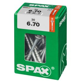 Tréskrúfur TX30 Ø6x70 mm 30 stk Spax wirox
