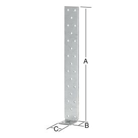 Vinkill 200x40x4mm Vormann galv.