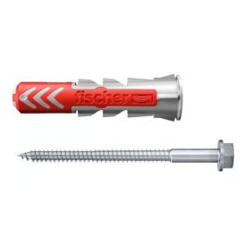 Múrtappi 10x50mm Fischer Duopower 4stk með skrúfum
