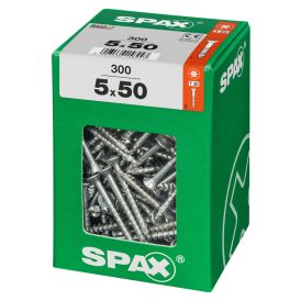 Tréskrúfur TX20 Ø5x50 mm 300 stk Spax wirox
