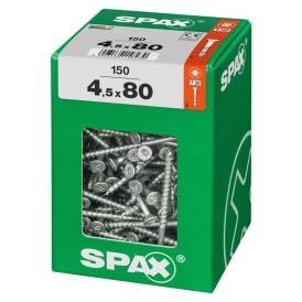 Tréskrúfur TX20 Ø4,5x80 mm 150 stk Spax wirox