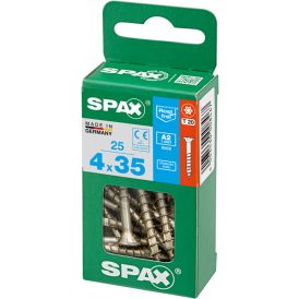 Tréskrúfur TX20 Ø4x35 mm 25 stk Spax A2