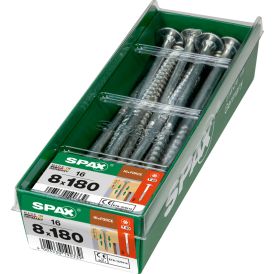 Tréskrúfur TX40 Ø8x180 mm 16 stk Spax wirox