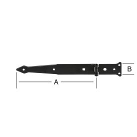 Grindarlöm 200x35mm Vormann svört