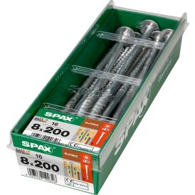 Tréskrúfur TX40 Ø8x200 mm 16 stk Spax wirox