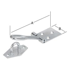 Hespa 120x34mm Vormann galv.