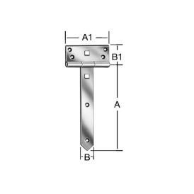 Löm T 200x33mm Vormann ryðfrí.