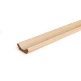 Kverklisti hvít fura 1000x27x27mm