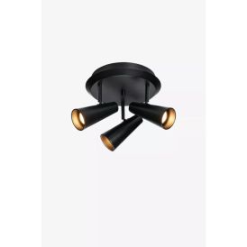 Kastarar 3xGU10 Crest Ø36 cm svart