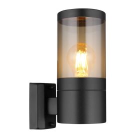 Útiveggljós E27 Globo Xeloo IP44 Ø10x38cm ryðfrítt stál