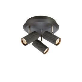 Kastarar 3xGU10 Costilla 27 cm grátt