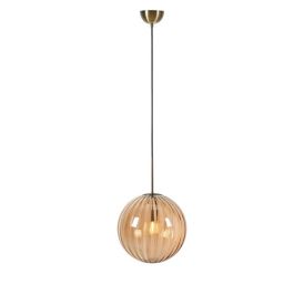 Hangandi ljós E27 Markslöjd Fengari 35cm amber messing