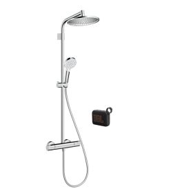 Sturtusett með blöndunartæki og hátalara Hansgrohe S 240 Varia