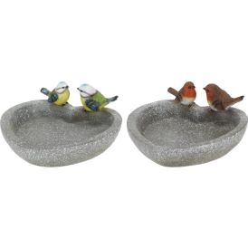 Fuglabað hjarta með fuglum 21,7x21,2x9,7 cm Garden Life plast