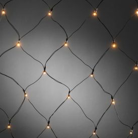 Jólanet hlýtt með tímastillir 160x80cm 80 LED IP44 rafhlöðu