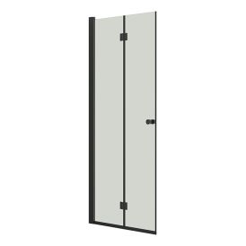 Sturtuhurð Scanbad Flexi 200x87-89cm 6mm Scanbad svört