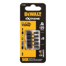 Bitar Torx impact torsion T25x25mm 5 stk DeWALT
