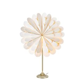 Borðstjarna 45cm E14 Marigold messing hvít