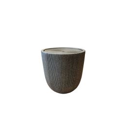 Vatnsbrunnur polystone dökkgrár 38cm Garden Life