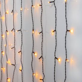 Jólasería hlý gardína 1,3x1,3m 80LED IP44 Eglo