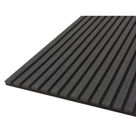 Hljóðdempandi plata svört eik 2440x520x18 mm