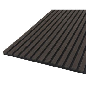 Hljóðdempandi plata Quanti 2440x520x18mm svört eik Fibrotech