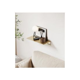 Baðherbergis hilla límfest M T1 T&B gyllt