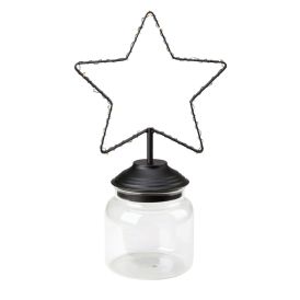 Jólastjarna á borð 15 LED 3xAA Sweetie svört
