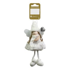 Jólatrésskraut engill 17cm plast