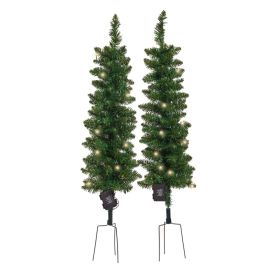 Gervijólatré 90x25 cm 25 LED 2 stk Nordic Winter