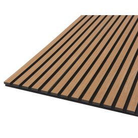 Hljóðdempandi plata olíuborin eik 2440x520x18 mm Fanø