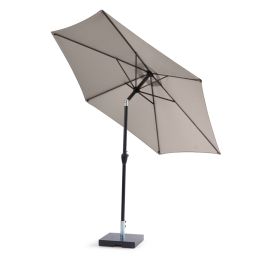 Sólhlíf Eva með sveif og halla Ø300cm Sunfun svört/taupe