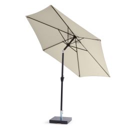 Sólhlíf Eva með sveif og halla Ø300cm Sunfun svört/ljósgrá