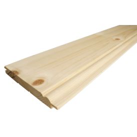 Loftaþiljur furu hvít 19x125x2700mm 1,782m² Frøslev